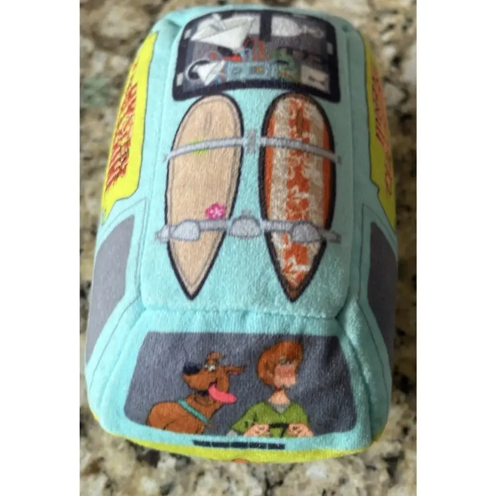 Bark Scooby-Doo Mystery Machine All Size Squeaky and Crinkly Plush Dog Toy